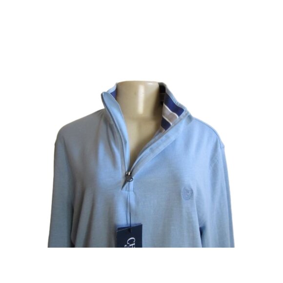 Chaps Men's Blue Long Sleeve Pullover Top Size L New With Tags - Picture 3 of 7